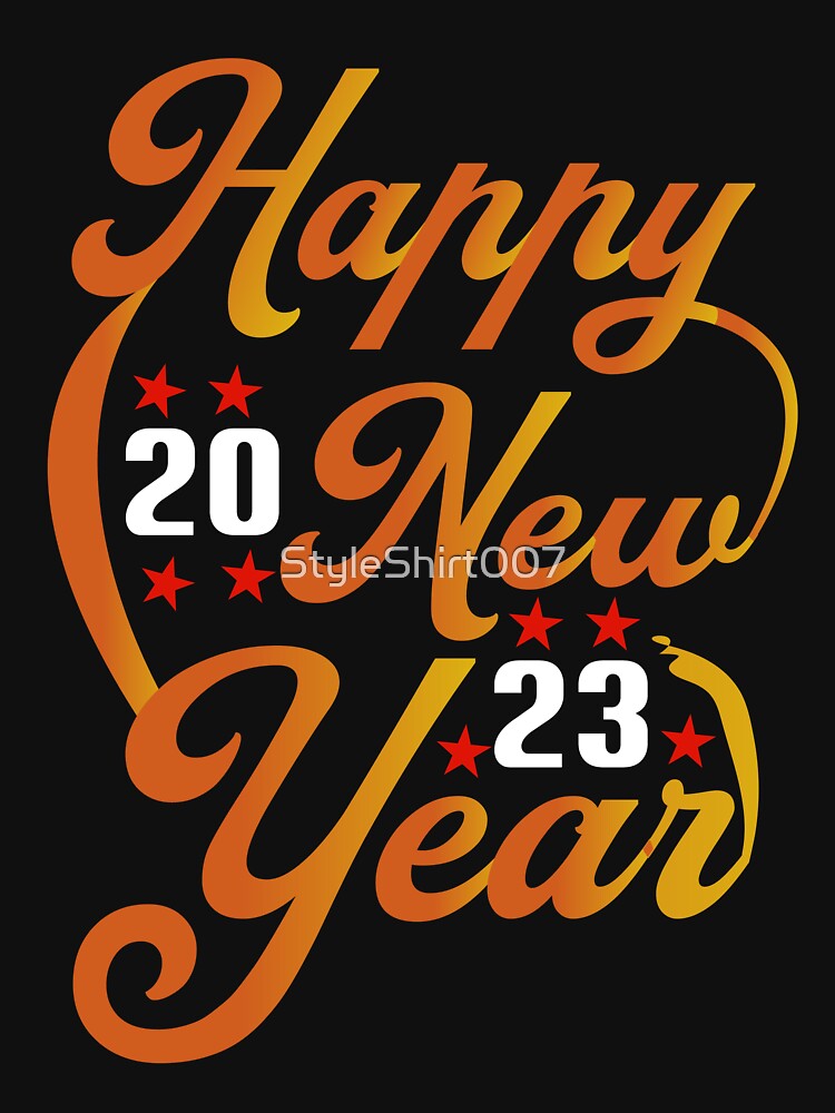 "Happy New Year 2023" Tshirt for Sale by StyleShirt007 Redbubble santa claus tshirts