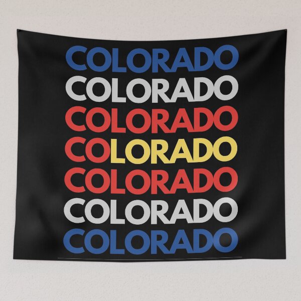 Item preview, Colorado Flag-Repeated Text-I Love Colorado designed and sold by ColordCreations.