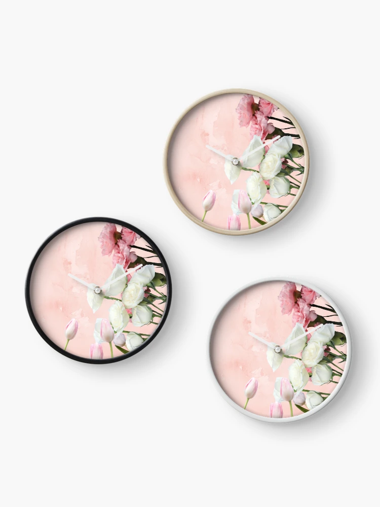 Thumbnail 3 of 4, Clock, Floral designed and sold by RiseAbove22.