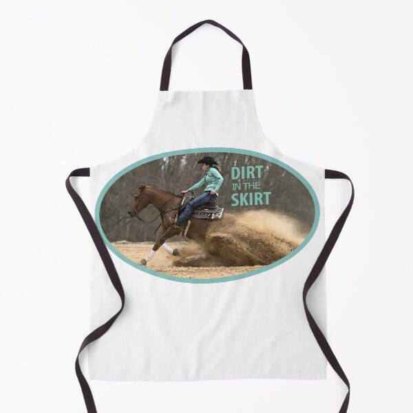 Item preview, "Dirt in the Skirt" Western Horse Back Riding Reining Competition designed and sold by BlackGloveDsign.