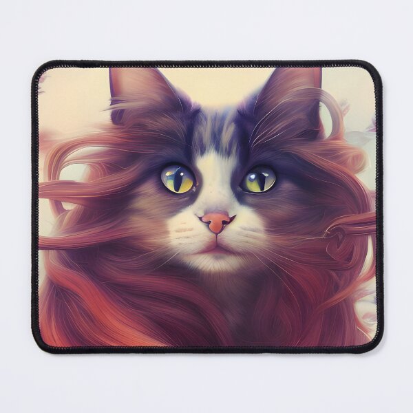 Item preview, Long Haired Cat - Modern Digital Art designed and sold by Ai-michiart.