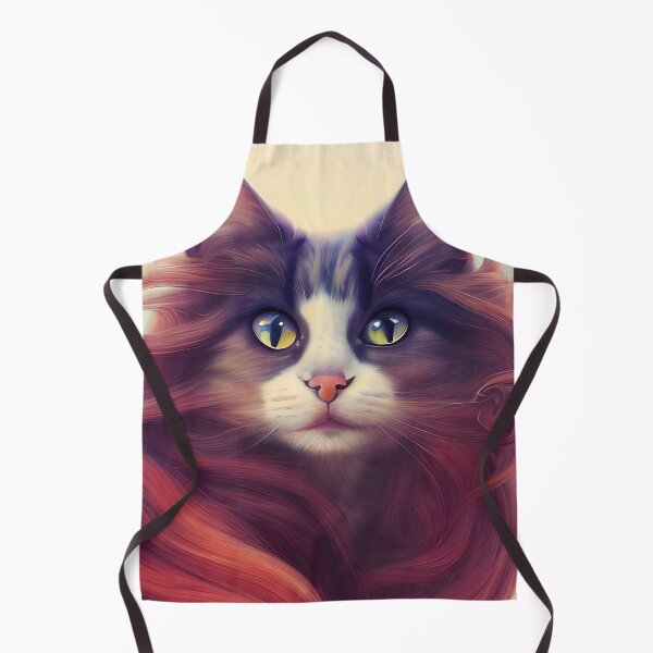 Item preview, Long Haired Cat - Modern Digital Art designed and sold by Ai-michiart.