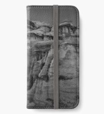 Bisti Badlands in Black and White iPhone Wallet/Case/Skin