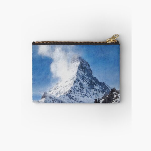 Item preview, Matterhorn Mountain Switzerland Zermatt, European Swiss Alps Mountains, Winter Matterhorn Landscape Oil Paint, Switzerland Highest Peak designed and sold by Paintcorner.