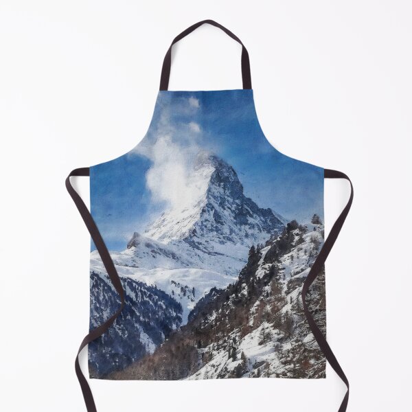 Item preview, Matterhorn Mountain Switzerland Zermatt, European Swiss Alps Mountains, Winter Matterhorn Landscape Oil Paint, Switzerland Highest Peak designed and sold by Paintcorner.