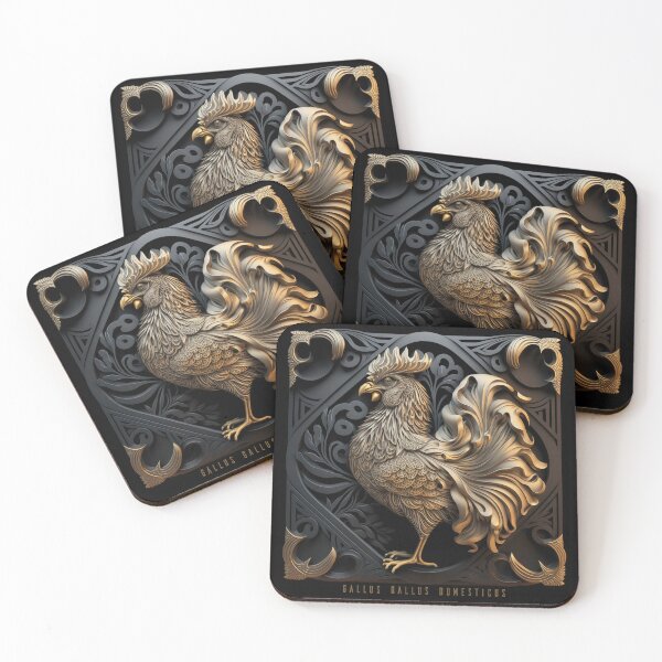 Item preview, Sacred Geometry Rooster Royal Art Deco Art designed and sold by artelligens.