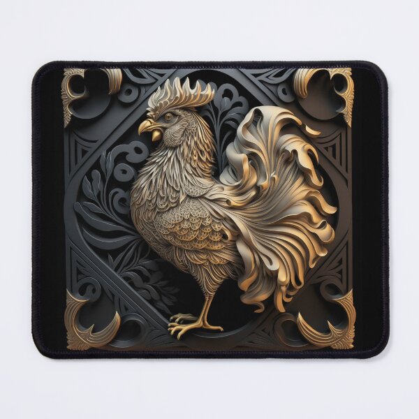 Item preview, Sacred Geometry Rooster Royal Art Deco Art designed and sold by artelligens.