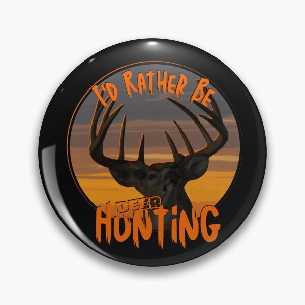 Item preview, I'd Rather Be Deer Hunting Whitetail Buck Sunset Design designed and sold by LifeCrush.