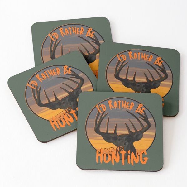 Item preview, I'd Rather Be Deer Hunting Whitetail Buck Sunset Design designed and sold by LifeCrush.