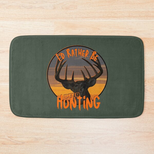 Item preview, I'd Rather Be Deer Hunting Whitetail Buck Sunset Design designed and sold by LifeCrush.