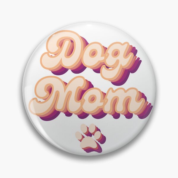 Item preview, Dog Mom - Cute and Groovy Bubble Letters designed and sold by luckymooninc.