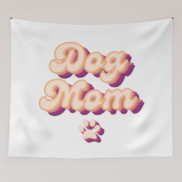 Item preview, Dog Mom - Cute and Groovy Bubble Letters designed and sold by luckymooninc.