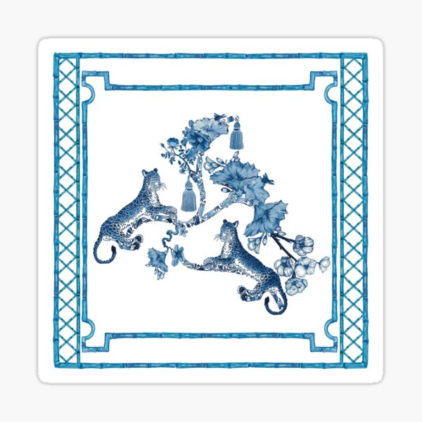 Item preview, Toile Leopard Chinoiserie designed and sold by Yunihadi.