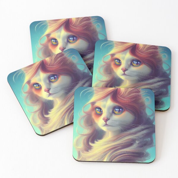 Item preview, Gato pelo largo - Arte digital moderno designed and sold by Ai-michiart.