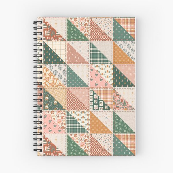 Item preview, Boho Christmas Patchwork Faux Quilt designed and sold by BlossomCreative.