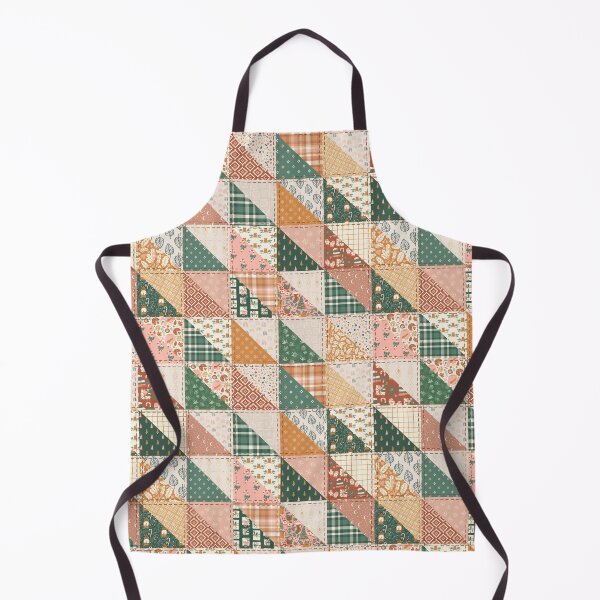 Item preview, Boho Christmas Patchwork Faux Quilt designed and sold by BlossomCreative.