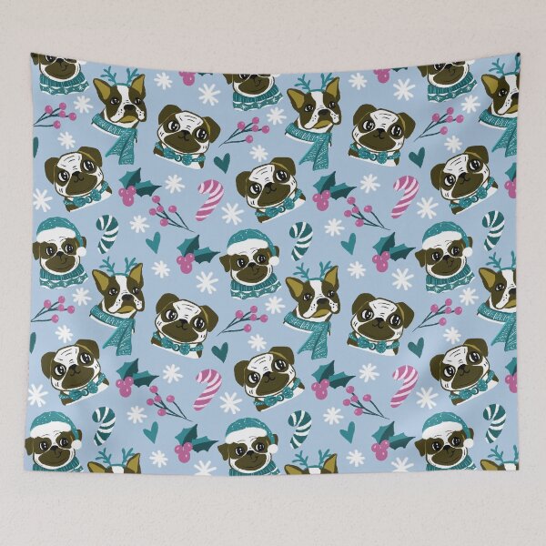 Item preview, Merry pugmas  designed and sold by pinkyfish1010.