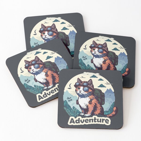Item preview, Adventure Cat Goes On A Hike designed and sold by fantasy-cats.