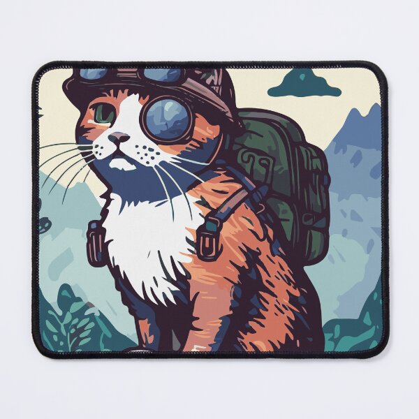 Item preview, Adventure Cat Goes On A Hike designed and sold by fantasy-cats.