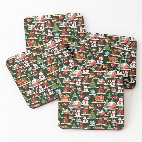 Item preview, Green Snowman Christmas Pattern designed and sold by MixinMadness.