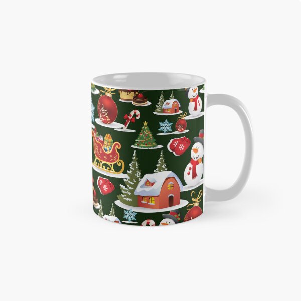 Item preview, Green Snowman Christmas Pattern designed and sold by MixinMadness.