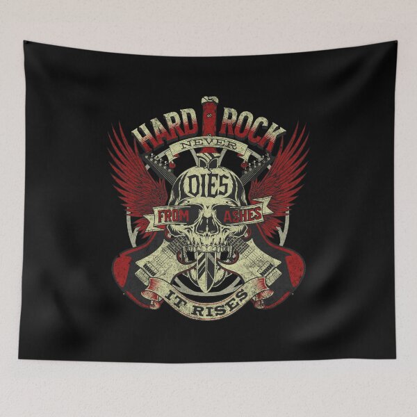 Artikelvorschau, Hard Rock stirbt nie, er erhebt sich aus der Asche entworfen und verkauft von Batty4Boba.