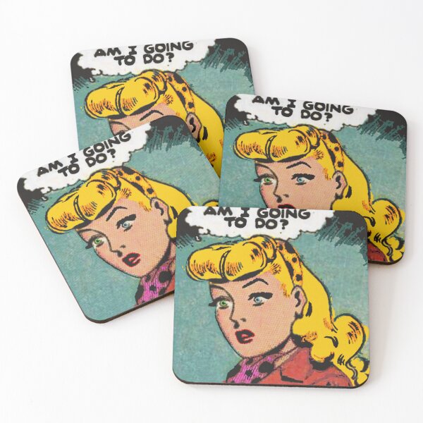 Item preview, Comics aesthetic | heterochromia blonde girl bubble speech dilemma  designed and sold by spinolator.
