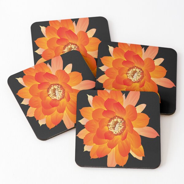 Item preview, Watercolor painting Icon, Orange flowers bloom designed and sold by IVANNAJRS.