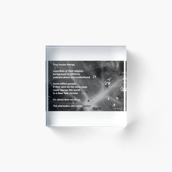 True Human Beings Acrylic Block