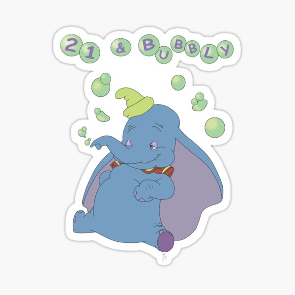 Drunk Dumbo Sticker