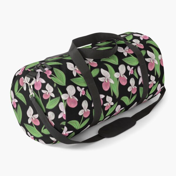 Item preview, Showy Lady Slippers Seamless Pattern - Original & Black designed and sold by EcoElsa.