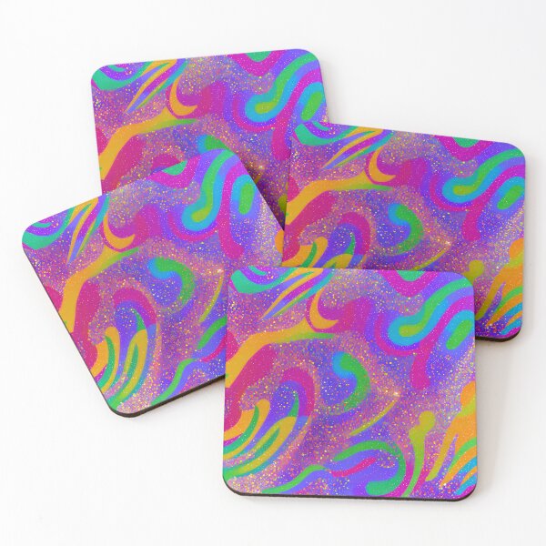 Item preview, abstract painting of multi-coloured glitter background designed and sold by David-Howells.