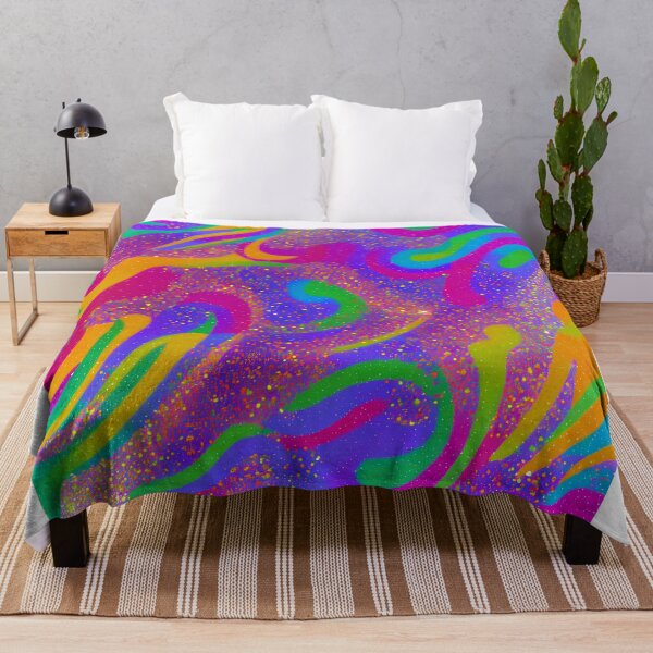 Item preview, abstract painting of multi-coloured glitter background designed and sold by David-Howells.