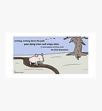 Pig Poem - Tiny Snek Comics Photographic Print