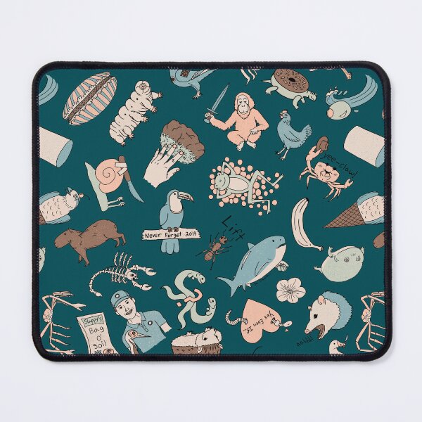 Item preview, Wild Green Memes Seamless Pattern - Ecological Memes Pattern - Cozy Palette & Midnight Green designed and sold by EcoElsa.