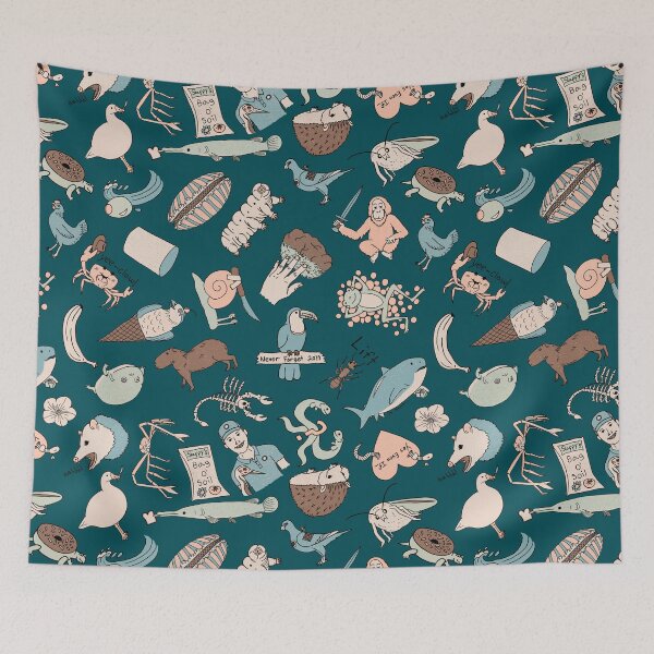 Item preview, Wild Green Memes Seamless Pattern - Ecological Memes Pattern - Cozy Palette & Midnight Green designed and sold by EcoElsa.