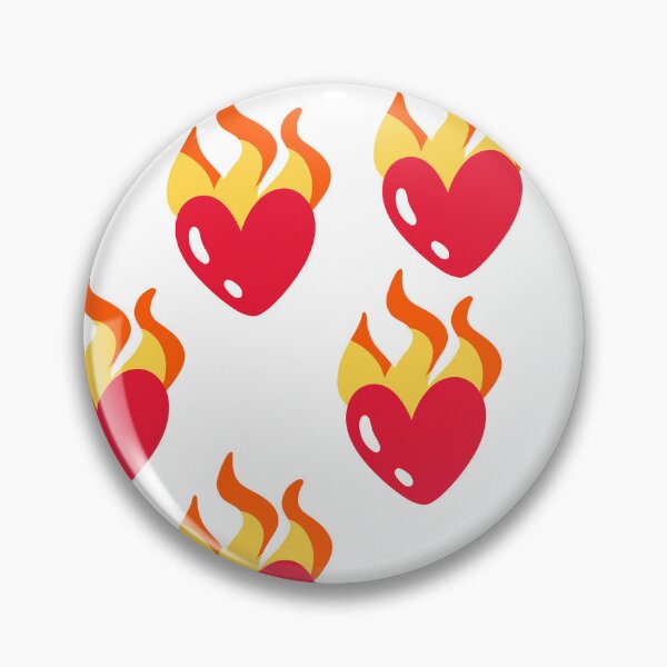 Item preview, heart on fire pattern designed and sold by Kagui.
