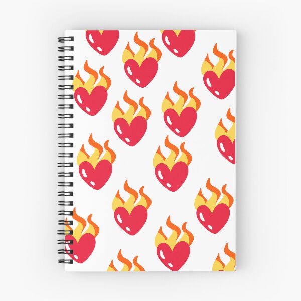 Item preview, heart on fire pattern designed and sold by Kagui.