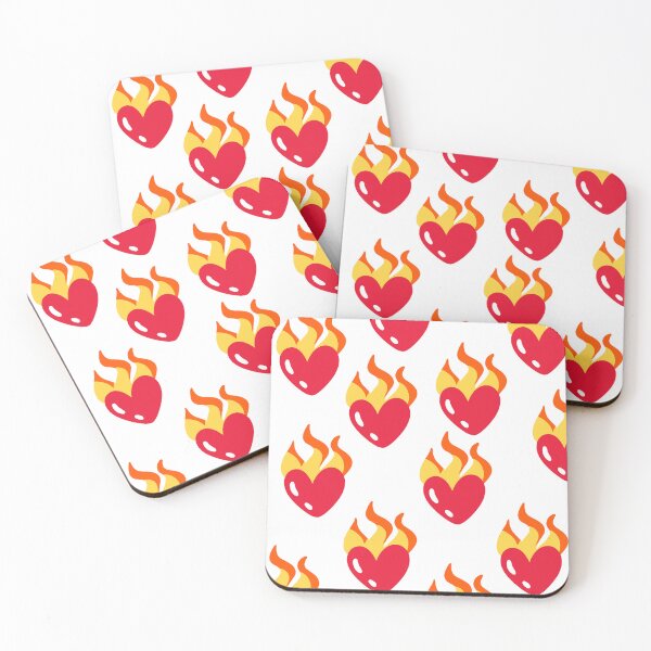 Item preview, heart on fire pattern designed and sold by Kagui.