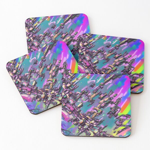 Item preview, abstract painting of multi-coloured glitter background designed and sold by David-Howells.