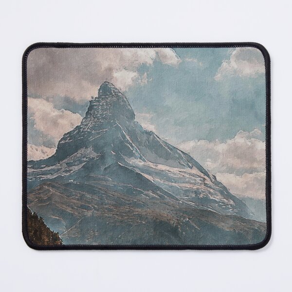 Item preview, Matterhorn Mountain Switzerland Zermatt, European Swiss Alps Mountains, Winter Matterhorn Landscape Oil Paint, Switzerland Highest Peak designed and sold by Paintcorner.
