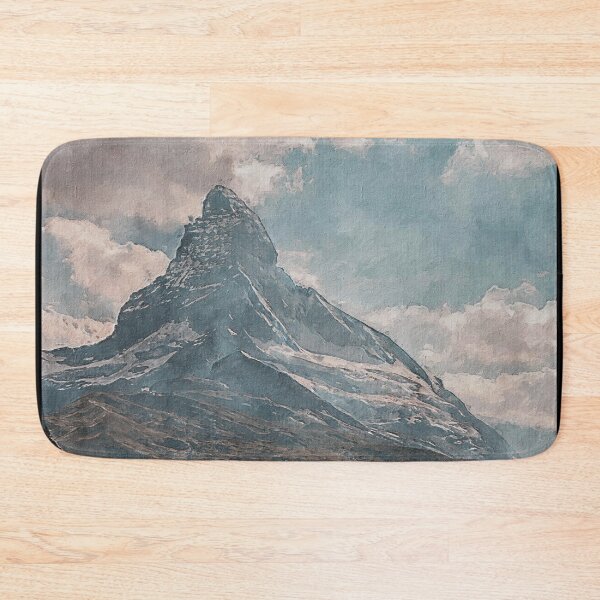 Item preview, Matterhorn Mountain Switzerland Zermatt, European Swiss Alps Mountains, Winter Matterhorn Landscape Oil Paint, Switzerland Highest Peak designed and sold by Paintcorner.