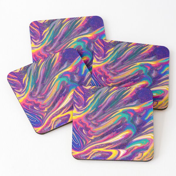 Item preview, abstract painting of multi-coloured glitter background designed and sold by David-Howells.