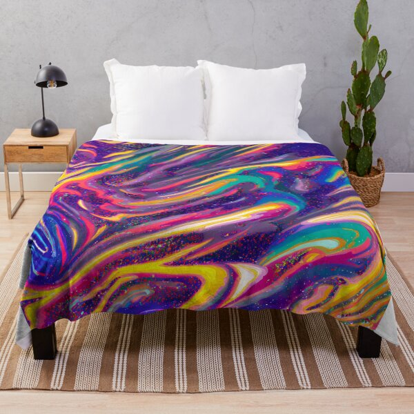 Item preview, abstract painting of multi-coloured glitter background designed and sold by David-Howells.