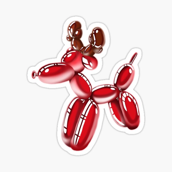 Balloon reindeer Sticker