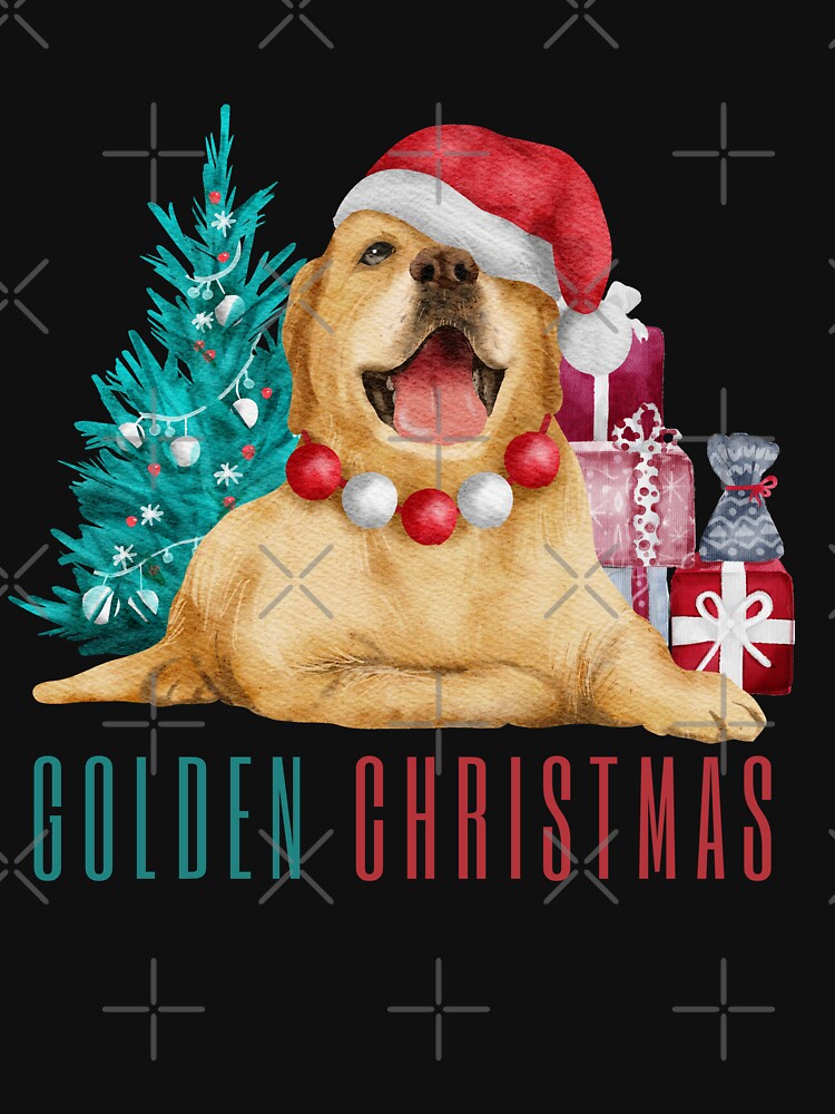 Disover Dog Lover Christmas - Christmas Golden Retriever T-Shirt