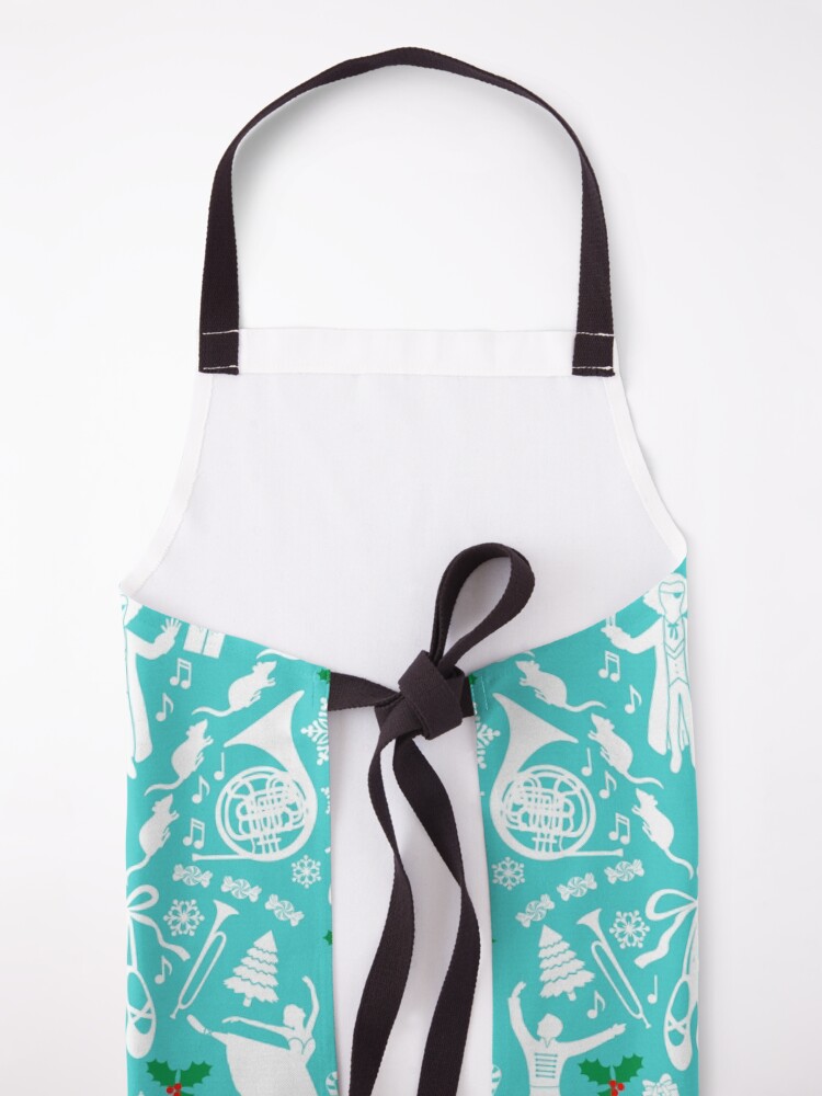 Thumbnail 5 of 6, Apron, Nutcracker ballet Christmas pattern designed and sold by jennifereladd.