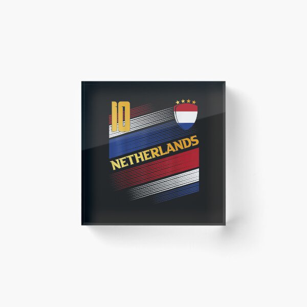 Artikelvorschau, Netherlands Soccer Dutch Flag Football Retro 10 Jersey T-Shirt entworfen und verkauft von Blue-Rechard.