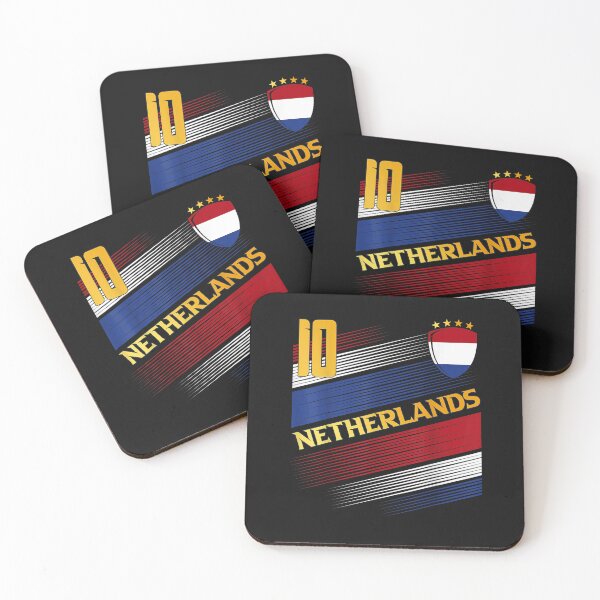 Item preview, Netherlands Soccer Dutch Flag Football Retro 10 Jersey T-Shirt designed and sold by Blue-Rechard.