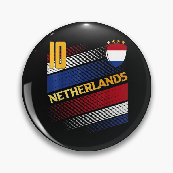 Artikelvorschau, Netherlands Soccer Dutch Flag Football Retro 10 Jersey T-Shirt entworfen und verkauft von Blue-Rechard.